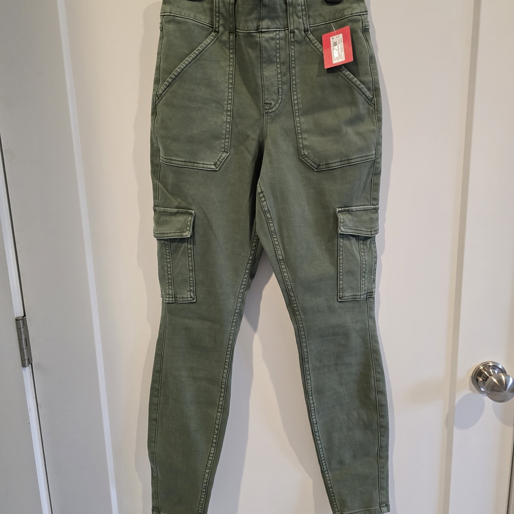SPANX Olive Green Ankle Cargo Pants